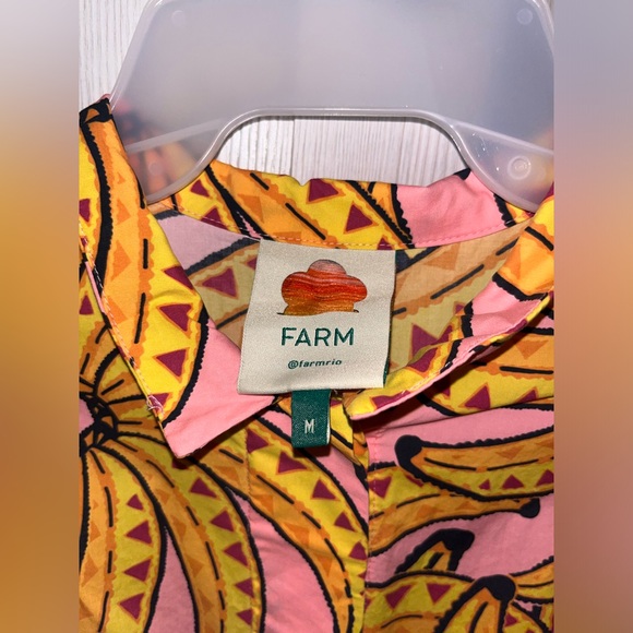 Farm Rio Belted Pink Banana Dress - Picture 4 of 6